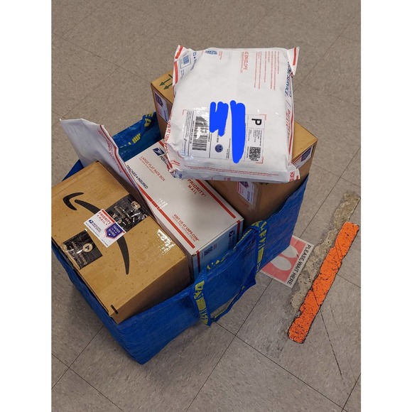 IKEA FRAKTA Ten (10) Large Blue Reusable Shopping Bag Laundry Tote Storage Beach - Picture 4 of 11